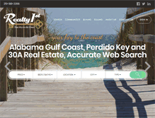 Tablet Screenshot of gulfshoresrealestate.com